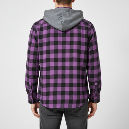 Hooded Flannel Shirt – photo 10