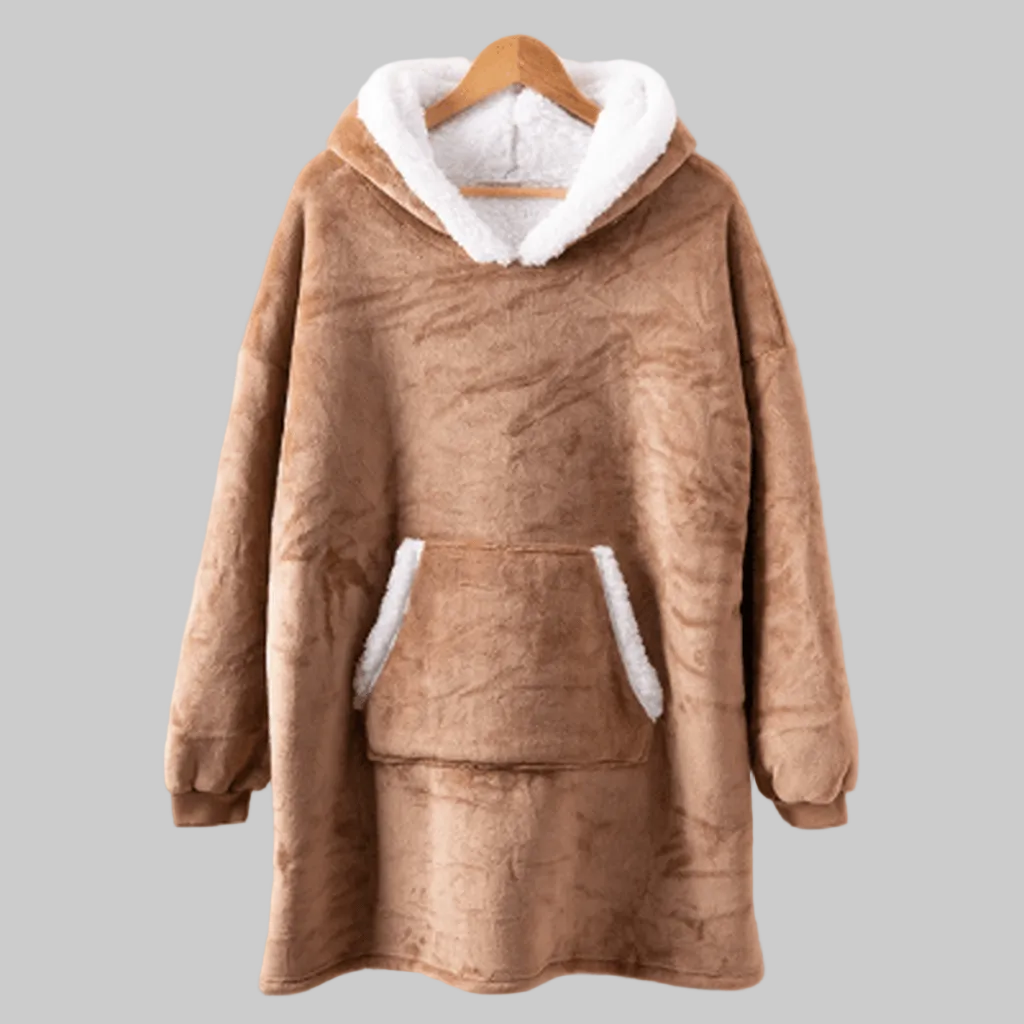 SNUGGOVA Fleece Hoodie Blanket
