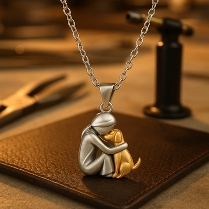 Hug Pendant Necklace (Dog/Cat Designs)