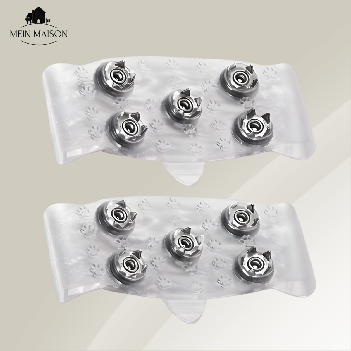 Ice Traction Cleats for Winter Walking – 1 Paar Transparent