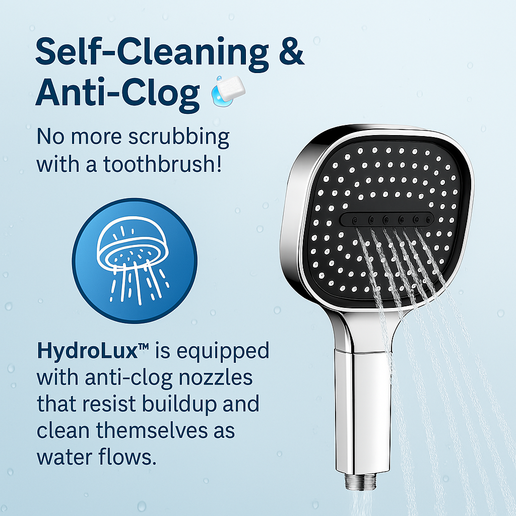 High Pressure Shower Head with Filter, Turbo Boost