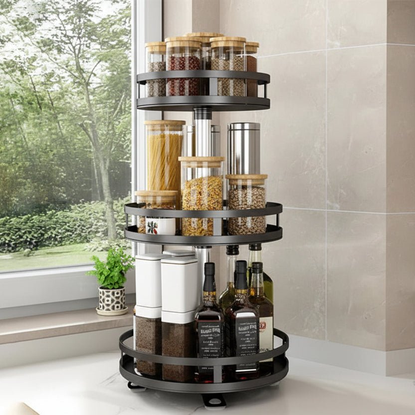 SPACORA 360-degree Rotatable 3-level Storage Solution