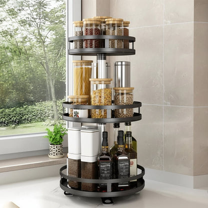 SPACORA 360-degree Rotatable 3-level Storage Solution