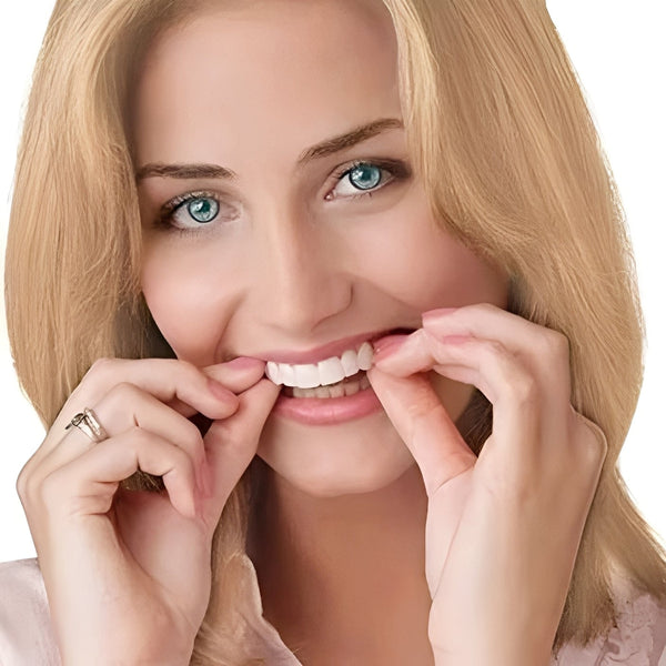 Snap On Dentures, Adjustable Cosmetic Teeth Veneers for Upper & Lower Teeth