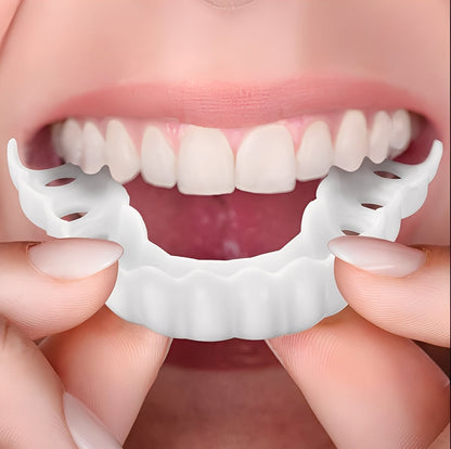 Snap On Dentures, Adjustable Cosmetic Teeth Veneers for Upper & Lower Teeth