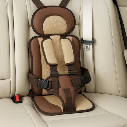 Compact child car seat and safety harness for travel