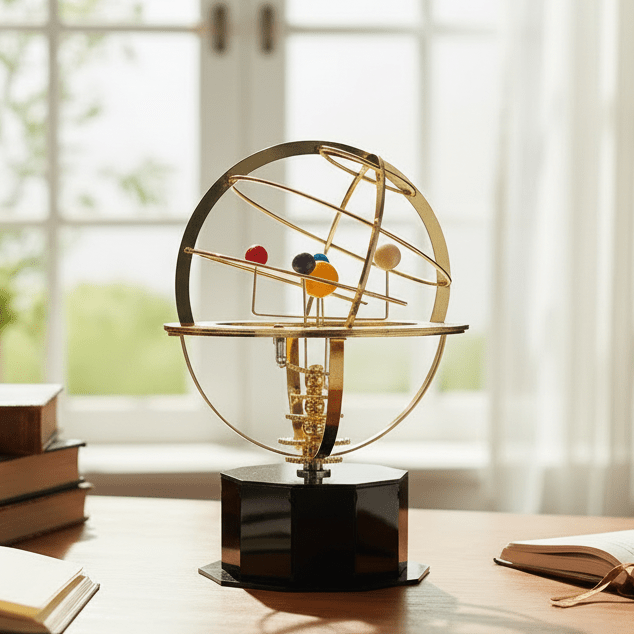 NINEORBIT Brass Solar System Display