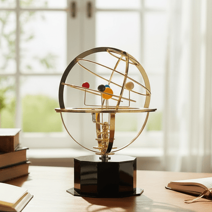 NINEORBIT Brass Solar System Display