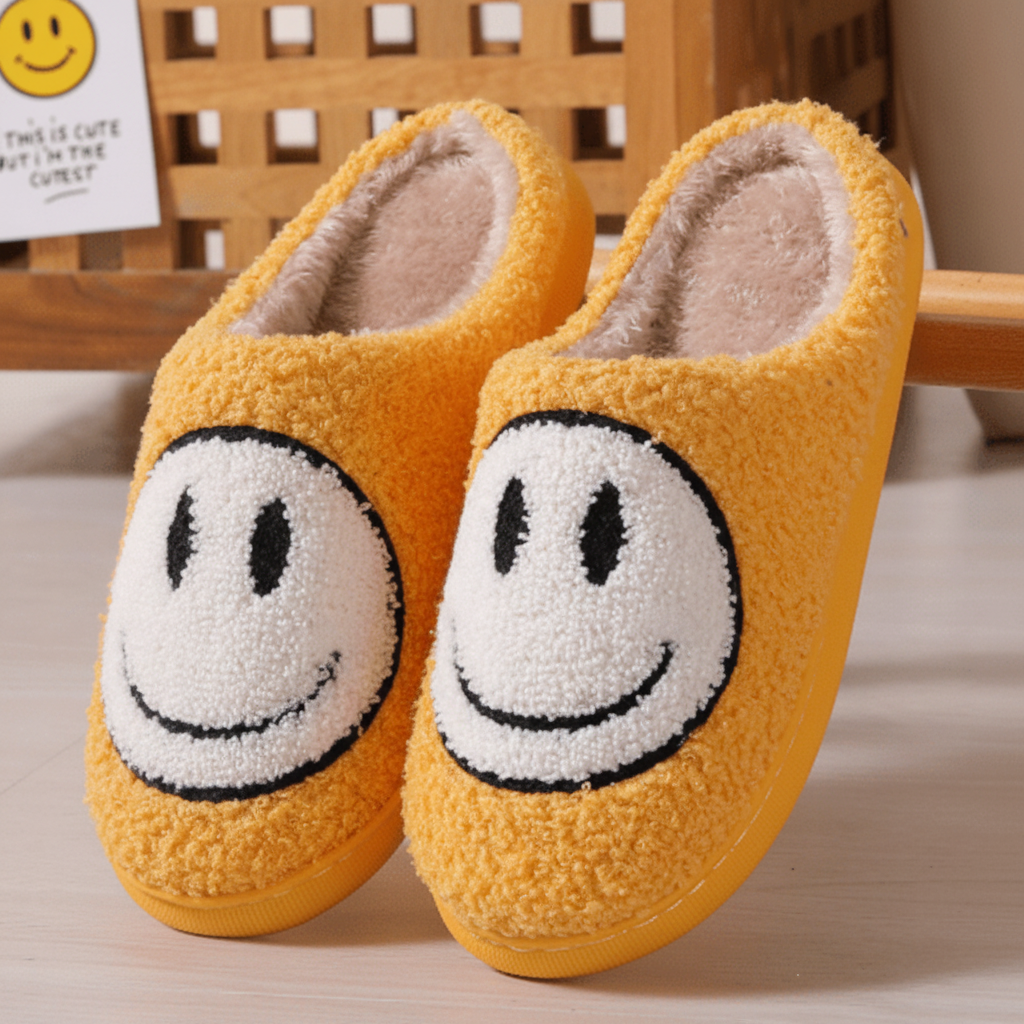 FLUFFYSMILE Cozy Winter Slippers