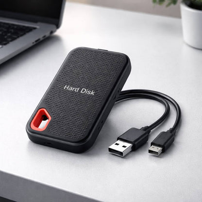 Portable SSD External Hard Drive 512GB to 8TB, High Speed Type C Aluminum Storage for Laptop & TV