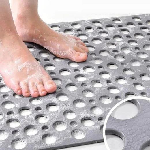 Antibacterial Shower Mat, Non-Slip Bath Mat for Wet Floors, Easy to Clean in 6 Colors & 4 Sizes