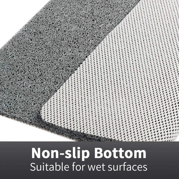 Non-Slip Shower Mat, Soft Quick-Drain Bath Mat with Cut-to-Fit Design, Machine Washable