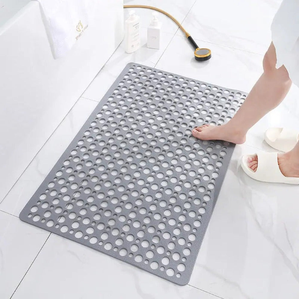 Antibacterial Shower Mat, Non-Slip Bath Mat for Wet Floors, Easy to Clean in 6 Colors & 4 Sizes