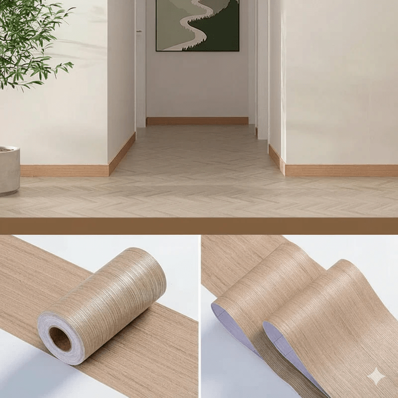 WoodLuxe Design Strip PVC Wood Look Baseboard