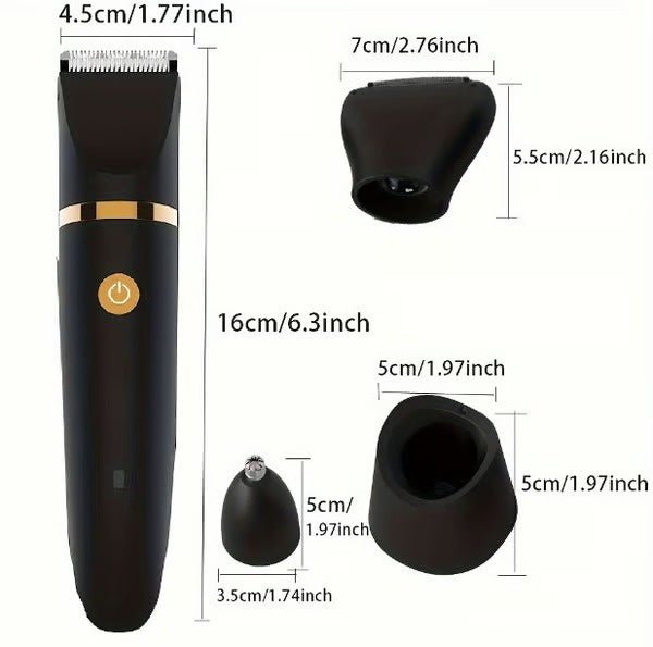 SHAVTRIQ 3-in-1 Waterproof Body & Intimate Razor