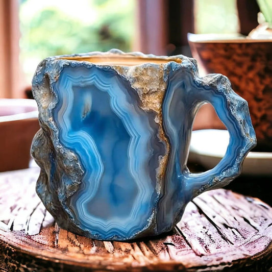 Insulated Mineral Crystal Glass Coffee Mug – Achat