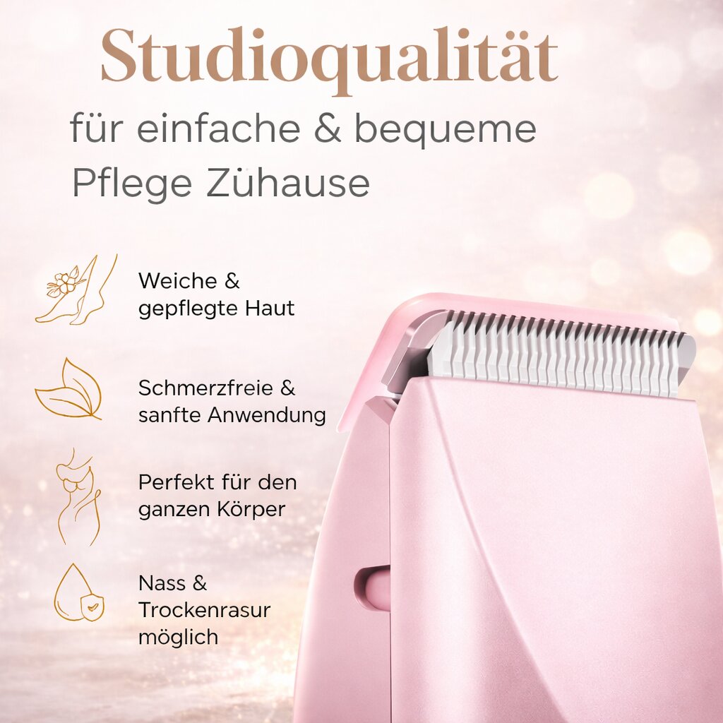 Women's Intimate Shaver with 2 Attachments