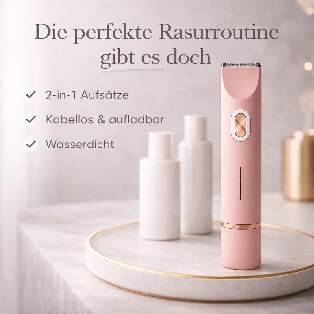 Women's Intimate Shaver with 2 Attachments