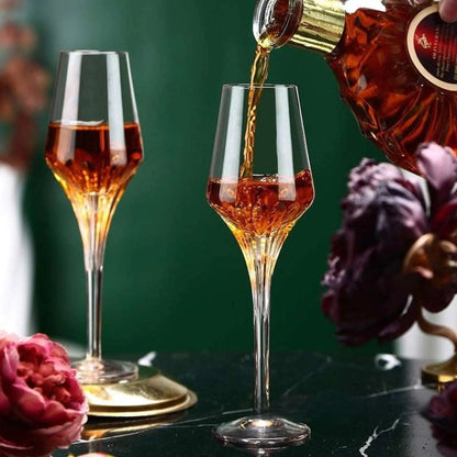 Cognac Glasses, Crystal Brandy Snifter Tasting Glass Set