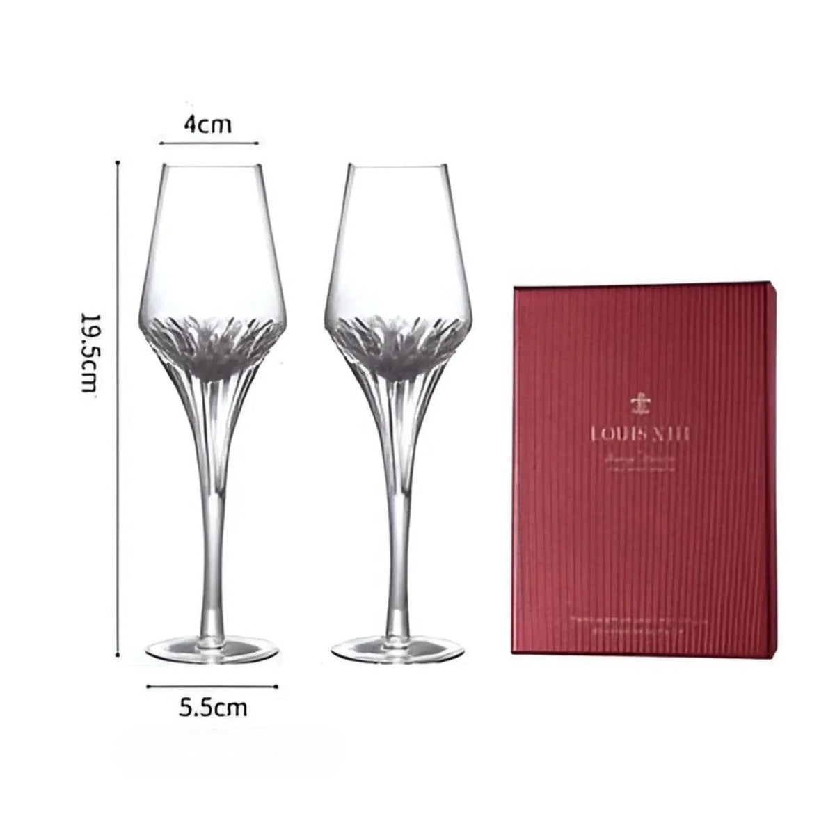 Cognac Glasses, Crystal Brandy Snifter Tasting Glass Set