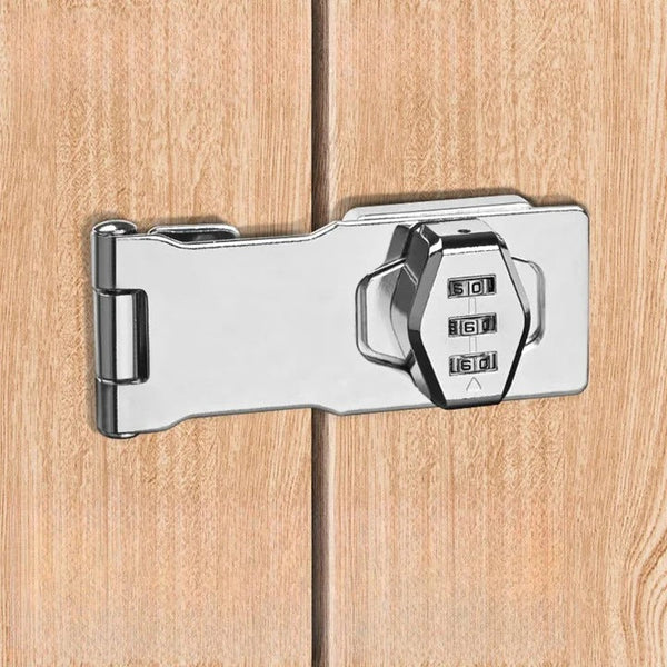 Combination Cabinet Lock, Keyless 3 Digit Zinc Alloy Lock for File Cabinets, Lockers & Mailboxes