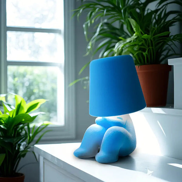 Kids Table Lamp, Soft Plush USB Rechargeable Night Light for Children's Rooms & Bedside Use