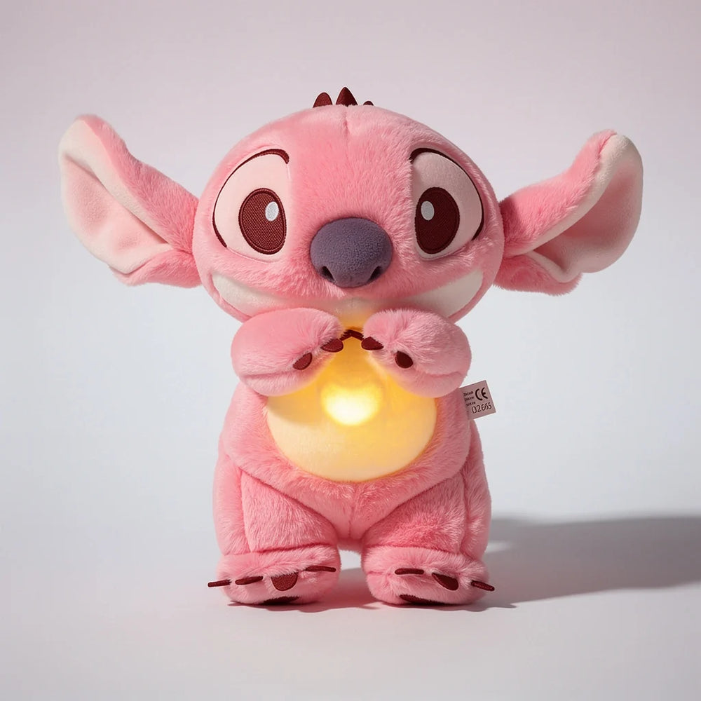 Breathing Stuffed Animal, Calming Plush Toy with Gentle Breathing Motion for Kids