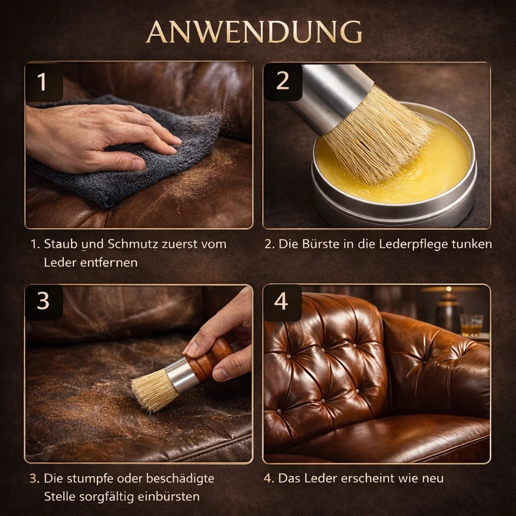 Leather Care Balm for Sofa, Car, Shoes and More