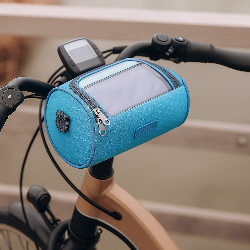 Waterproof Bike Handlebar Bag with Touchscreen Window