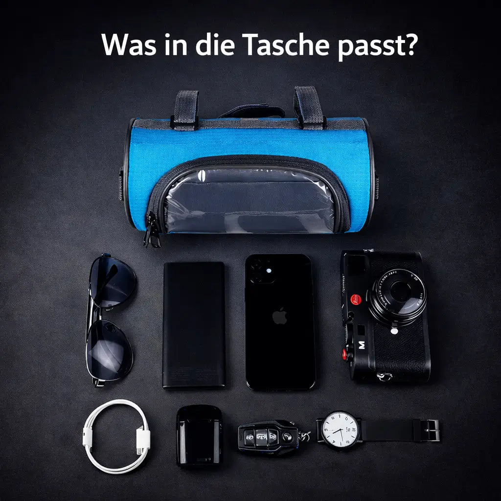Waterproof Bike Handlebar Bag with Touchscreen Window