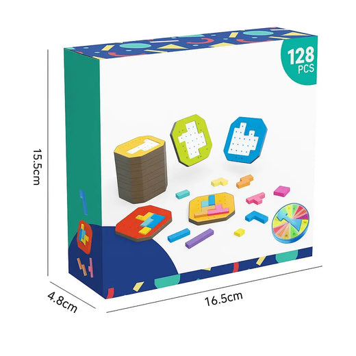 Logic Puzzle Game, 108 Colorful Pieces & 20 Challenge Cards for Kids Ages 4+ and Families