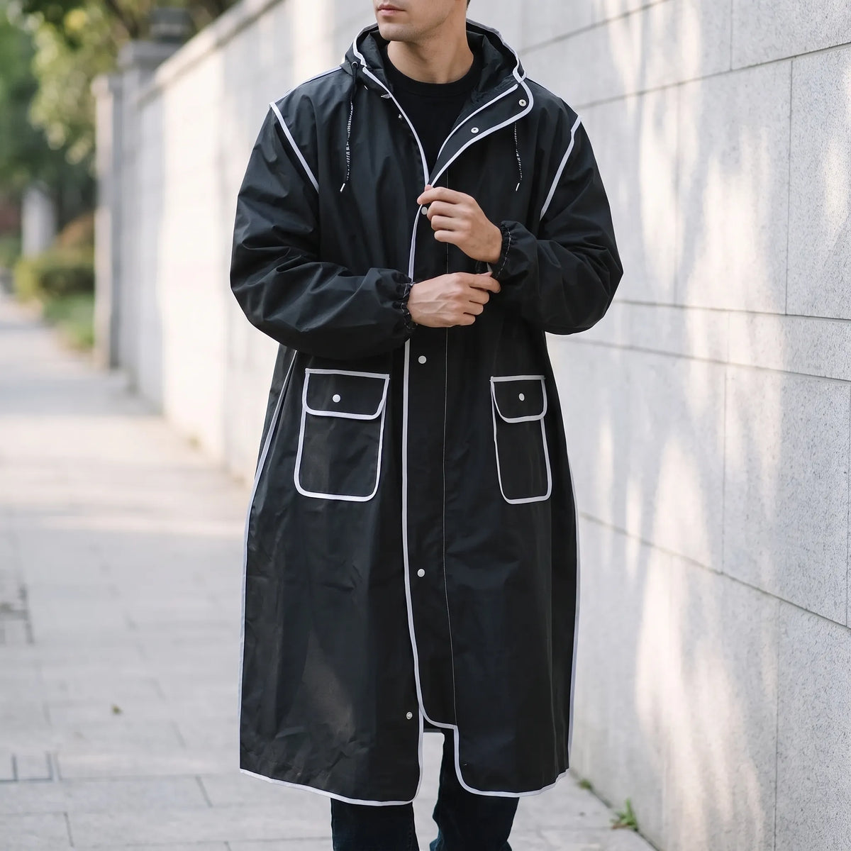 Long Cycling Raincoat