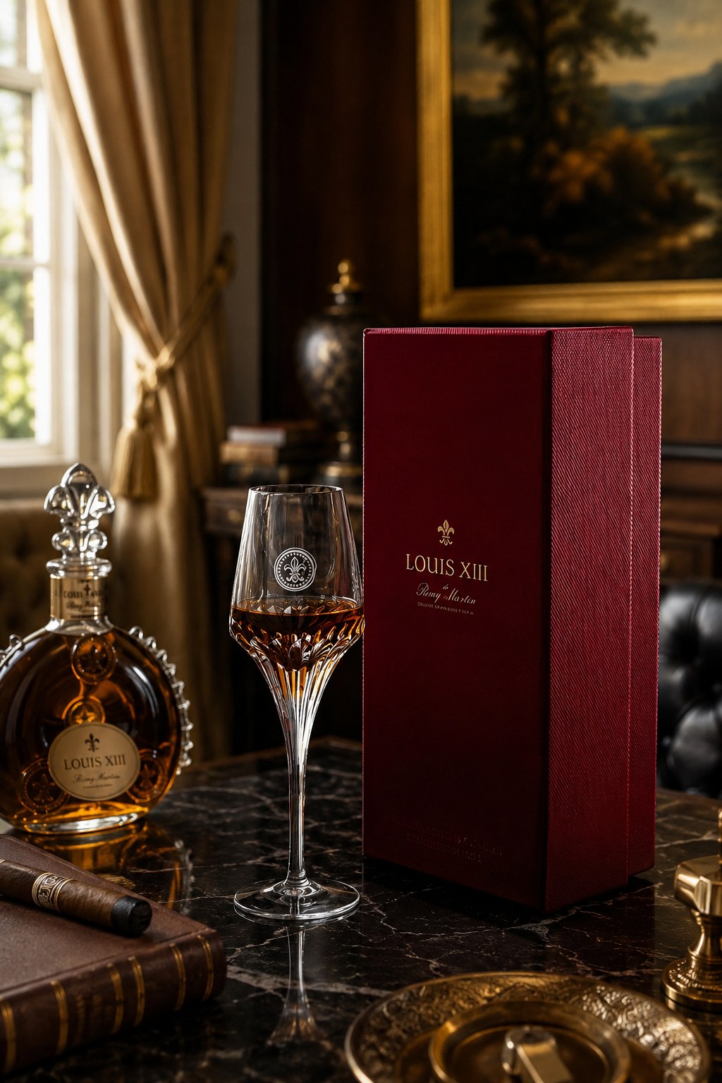 Cognac Glasses, Crystal Brandy Snifter Tasting Glass Set