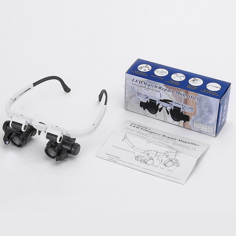 Magnifying Glasses with Light, 8x-23x Zoom