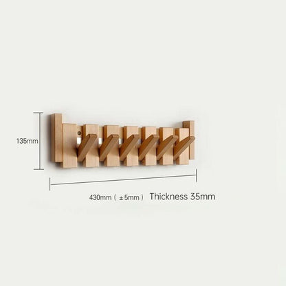 Wooden Wall Hook Foldable Wooden