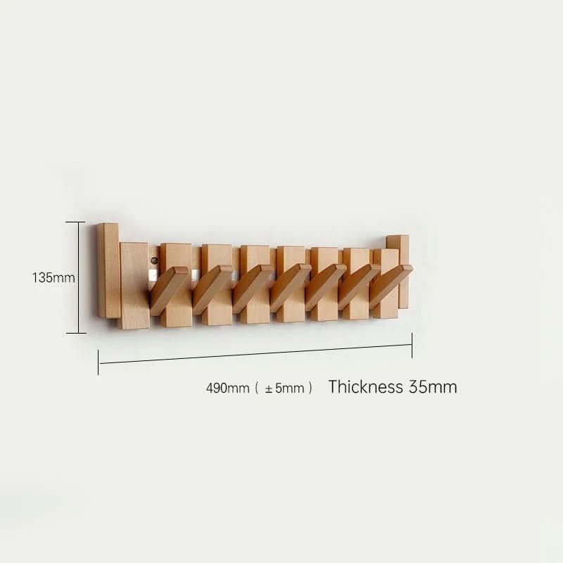 Wooden Wall Hook Foldable Wooden