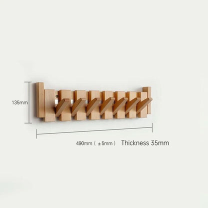 Wooden Wall Hook Foldable Wooden