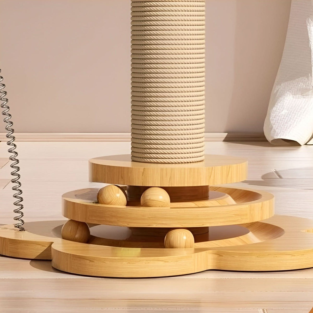 WOODWHISKER Natural Cat Toy Wood