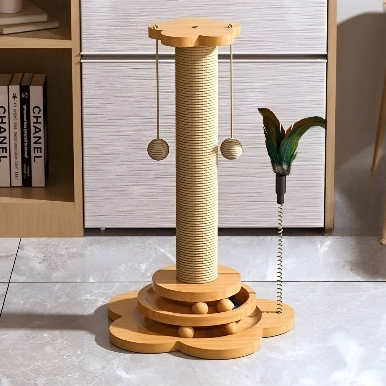 WOODWHISKER Natural Cat Toy Wood
