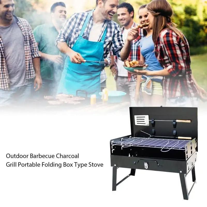 GrillMate Fold Foldable Steel Garden Barbecue