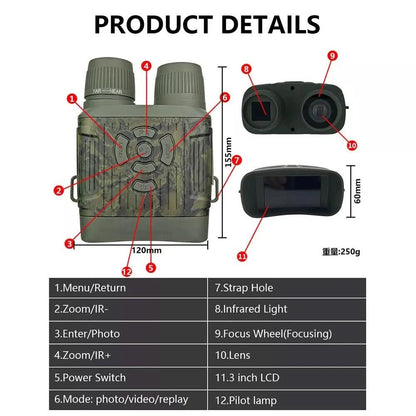 NightPulse Binoculars- Night vision binoculars with 300 m