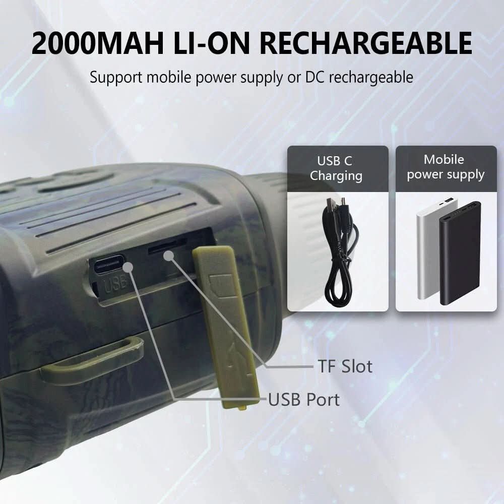 NightPulse Binoculars- Night vision binoculars with 300 m