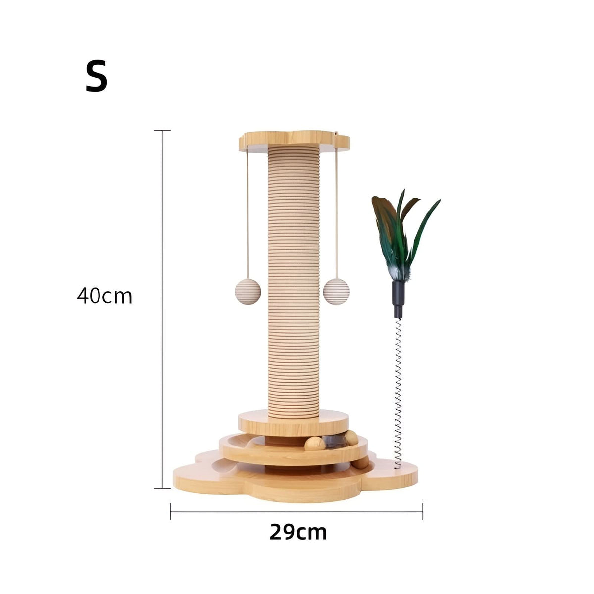 WOODWHISKER Natural Cat Toy Wood