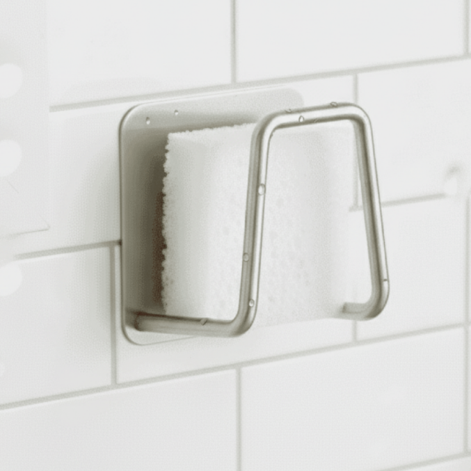 STEELSMART Space-saving Stainless Steel Sponge Holder