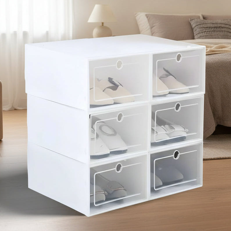 Stackable Shoe Box Transparent Storage Solution lifestyle image 2