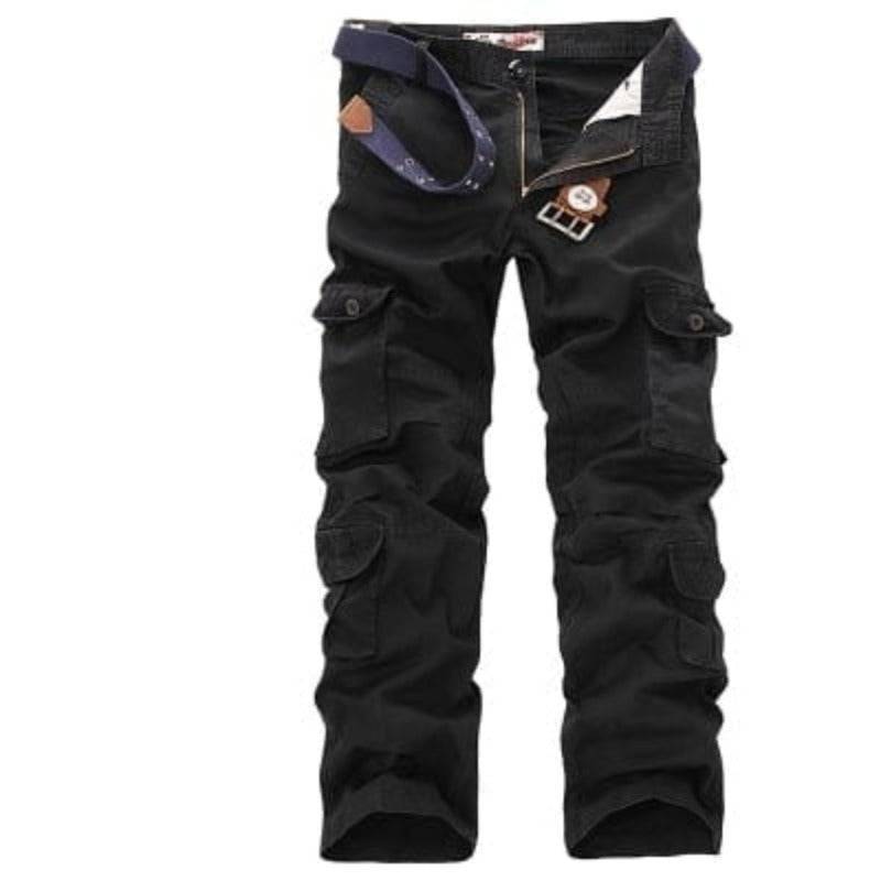 Men's Cargo Pants, Lightweight Breathable Cotton Outdoor Trousers with Multiple Pockets