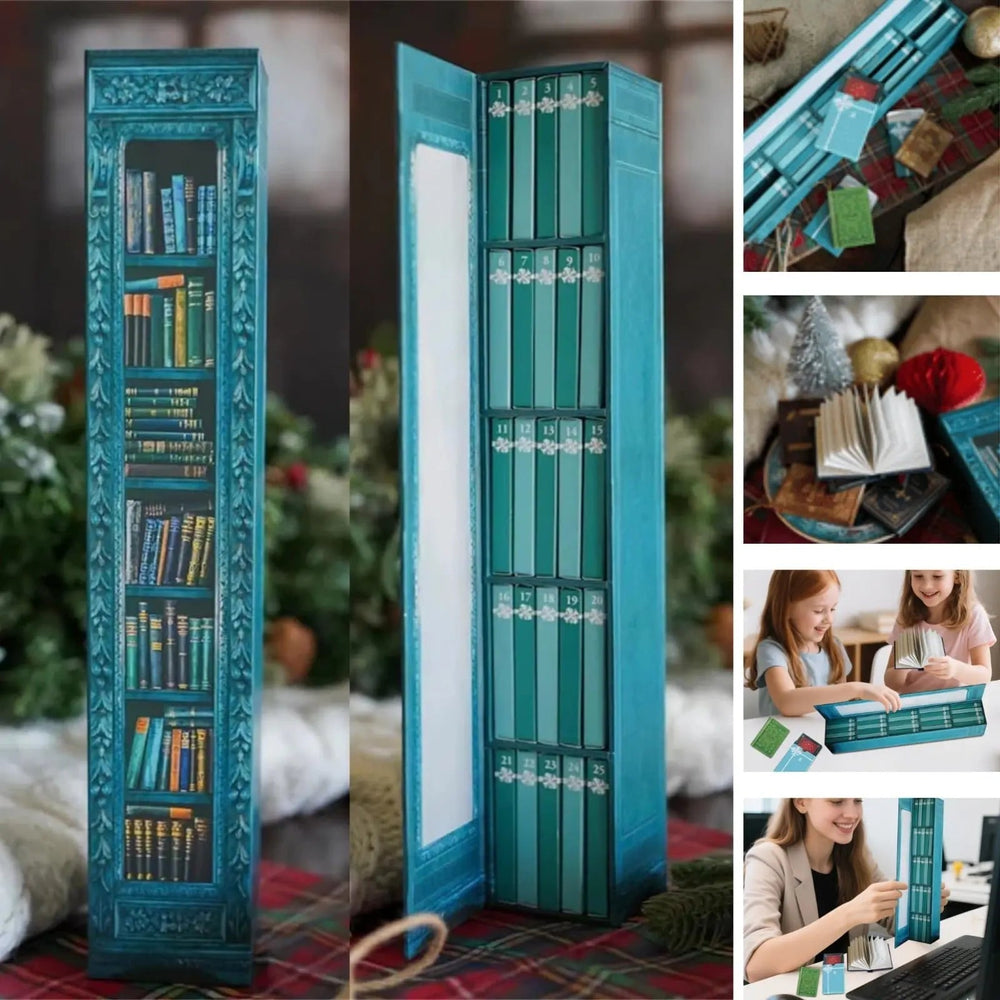 Mini Book Advent Calendar, 25 Tiny Classic Books Christmas Countdown, Christmas Gifts for Book Lovers