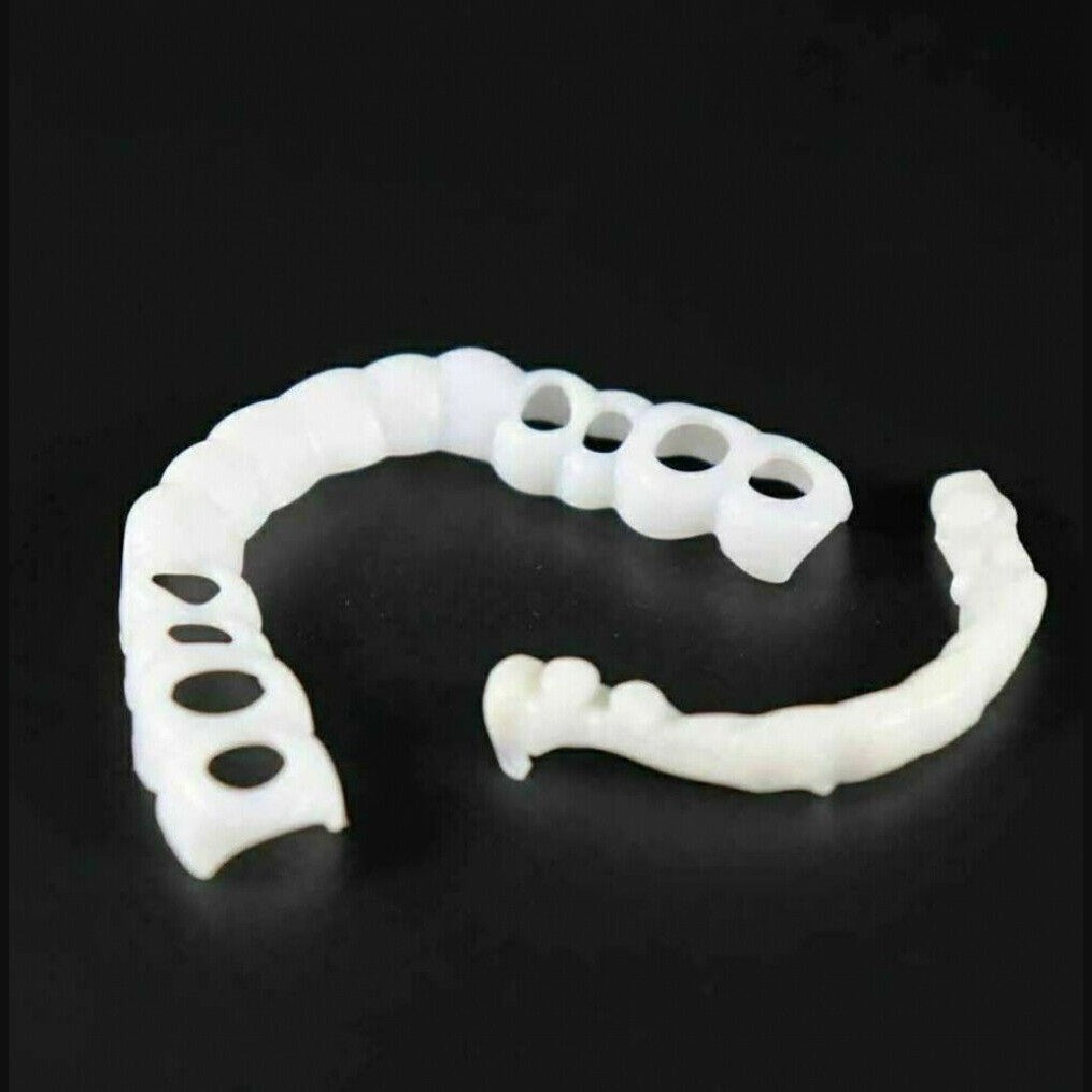 Moldable Snap On Veneers, Ultra Thin Polypropylene Cosmetic Veneers for Upper, Lower or Both Teeth – Upper & Lower Teeth