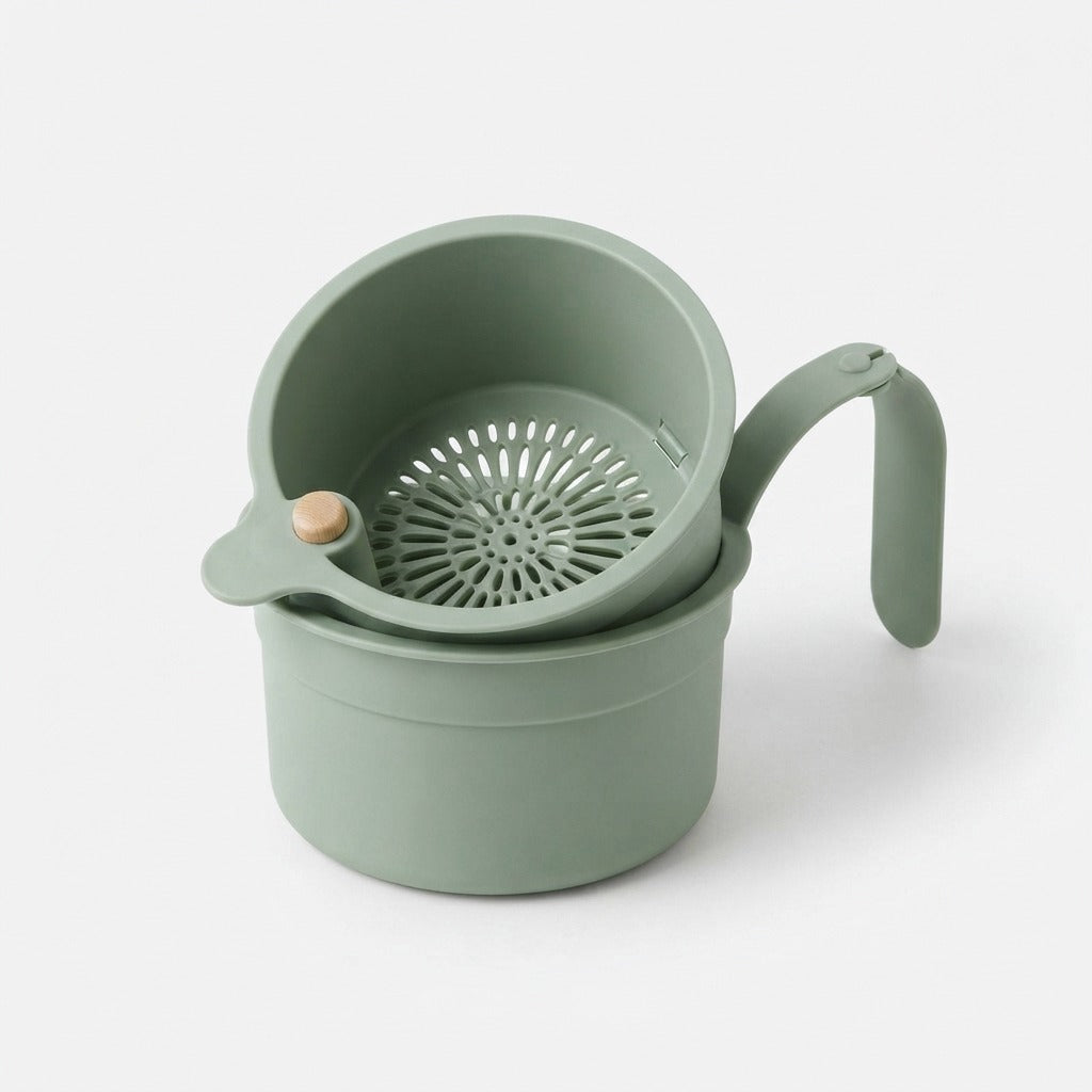 Hanging Dish Drainer with Two-Part Filter System