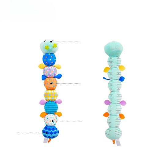 Musical Caterpillar Baby Toy, Soft Sensory Plush with Rattle Sounds & Textures from Birth